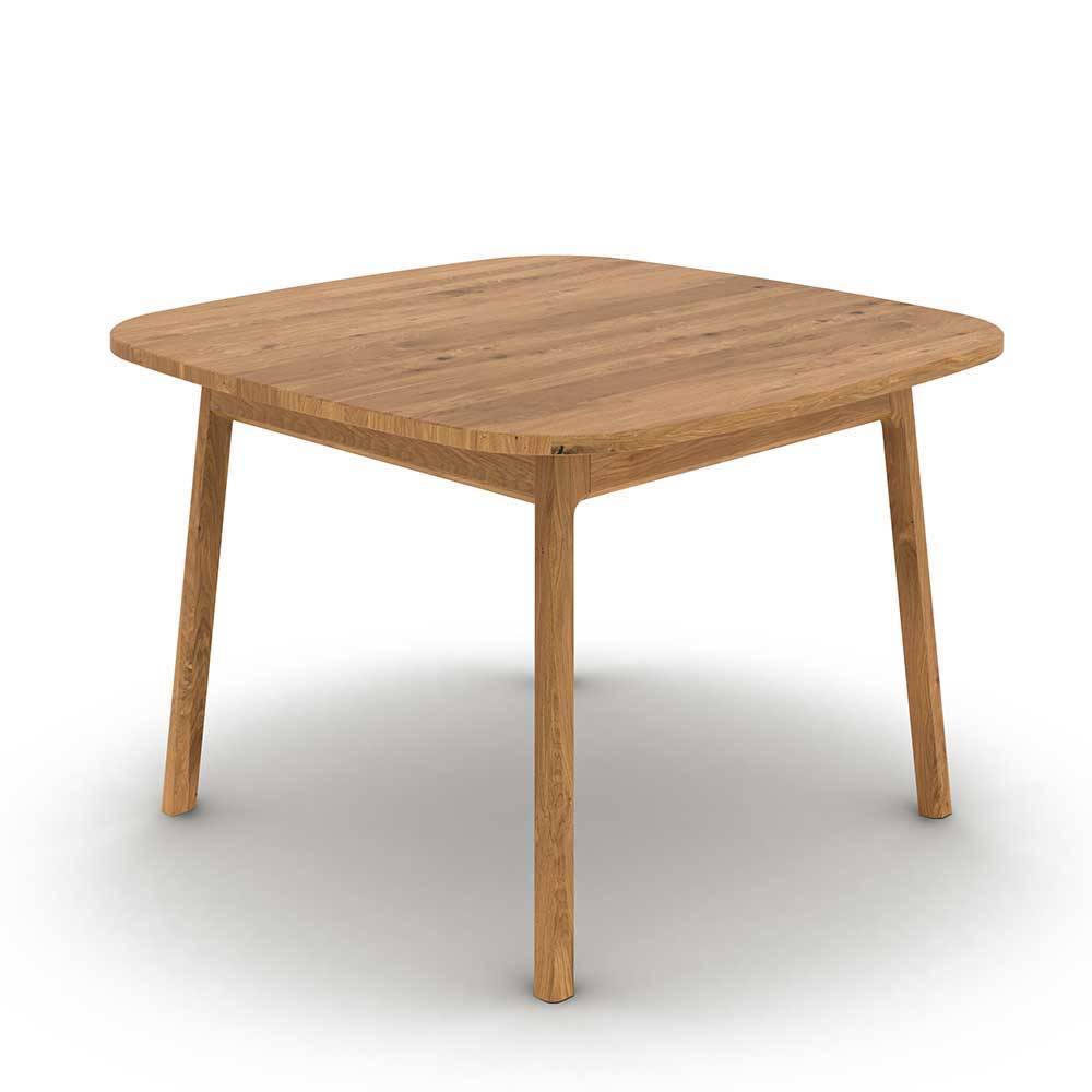 Wildeiche Holztisch - 100 cm tief - Laida