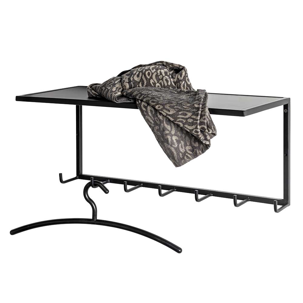 Metall Wandgarderobe mit Hutboden - Breznia