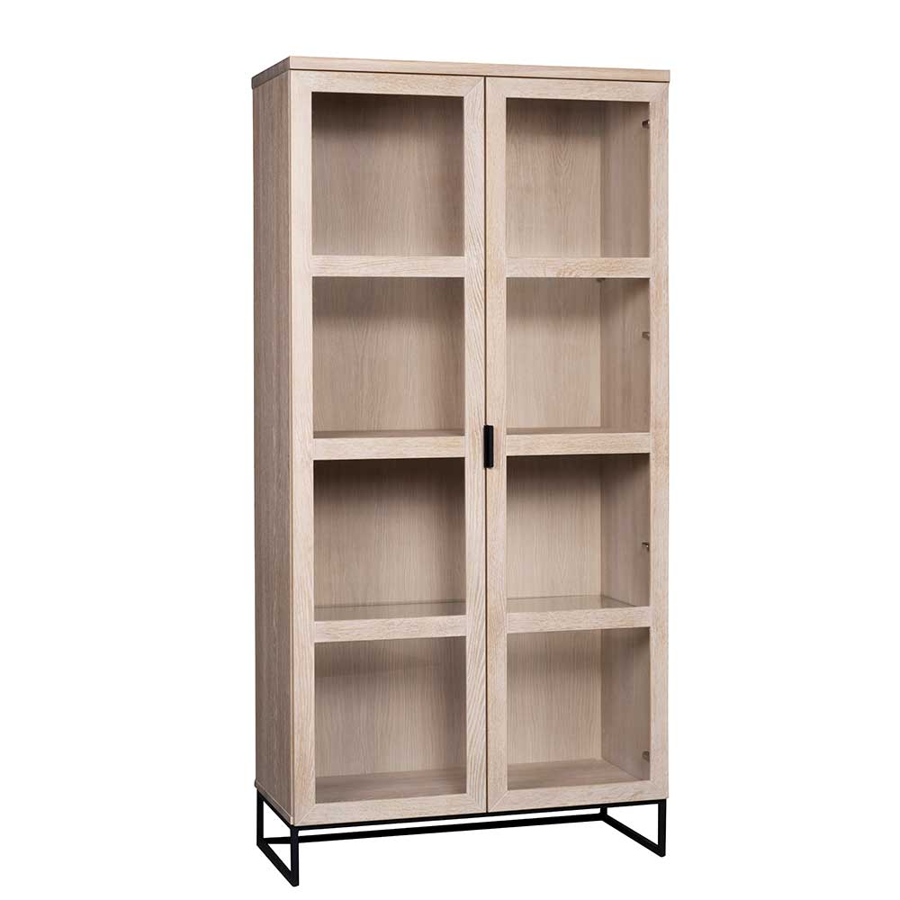 White Wash Vitrinenschrank modern - Myras