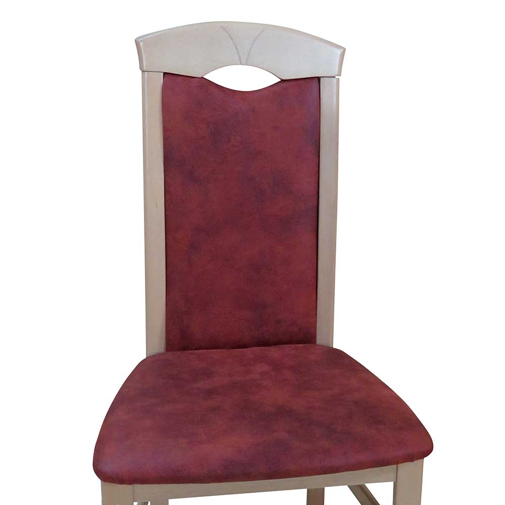 Esszimmerstuhl in Cognac Vintage Yuri & Buchefarben (2er Set)