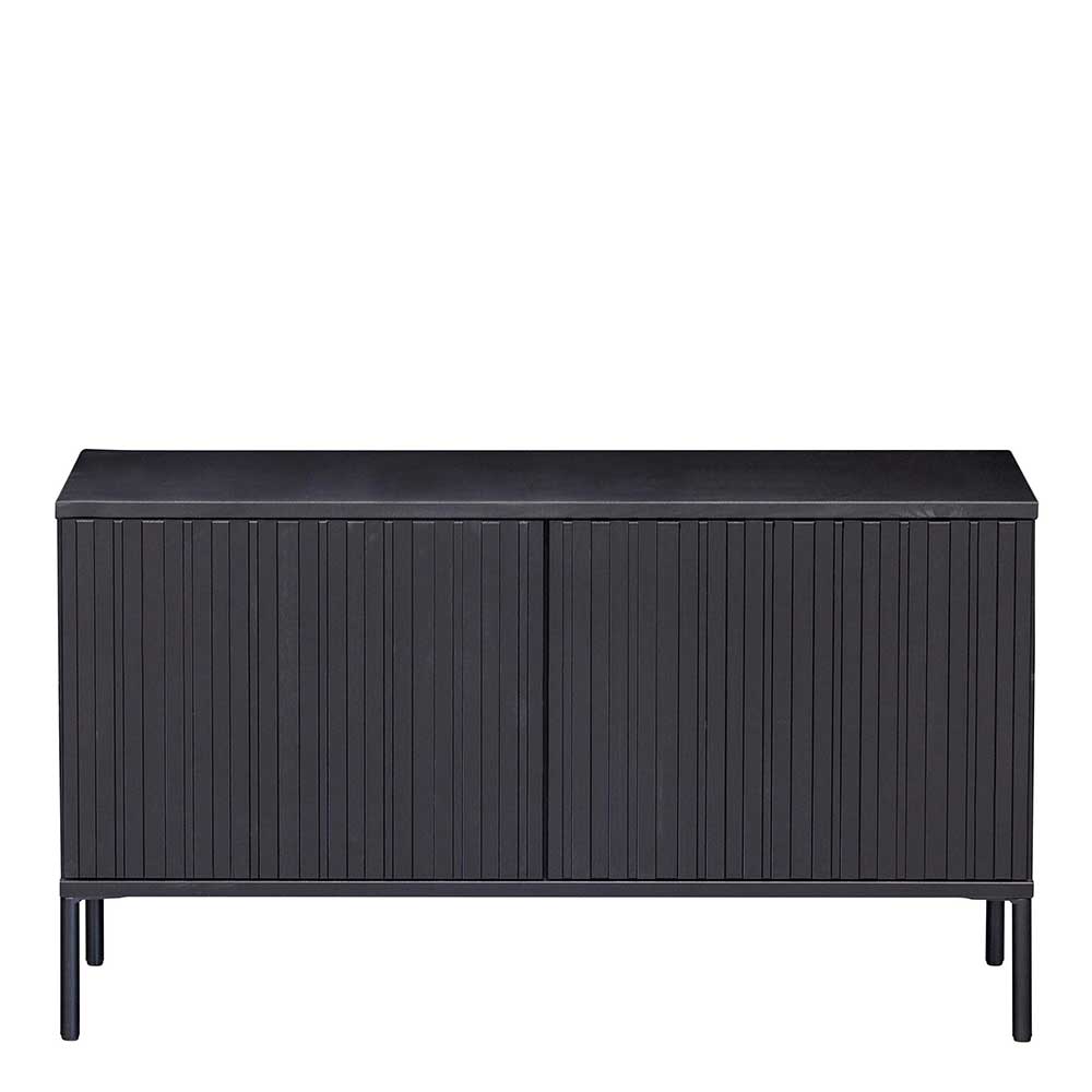 100x56x44 2-türiges TV Board in Schwarz - Gelvins