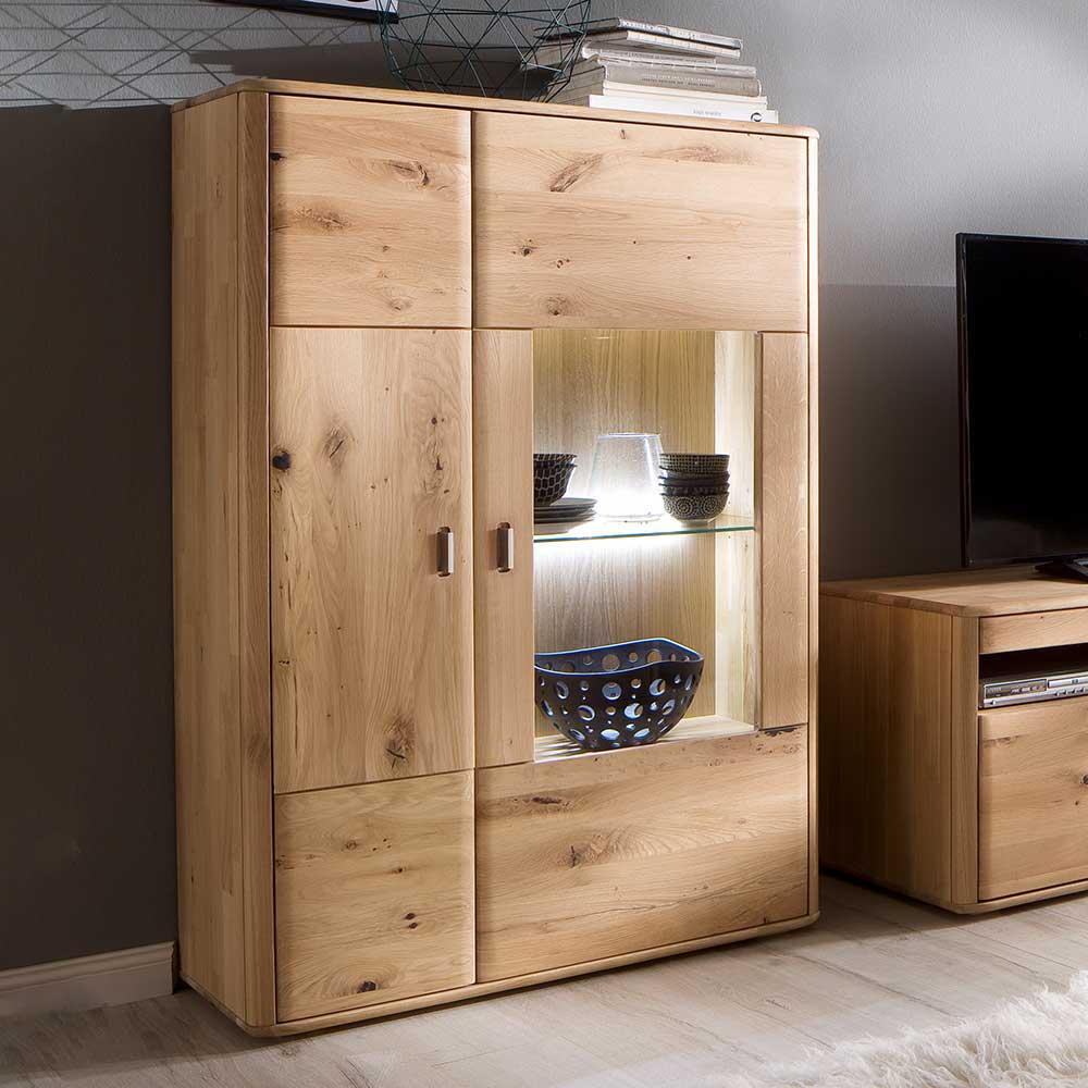 Wohnzimmer Highboard aus Massivholz - Destal