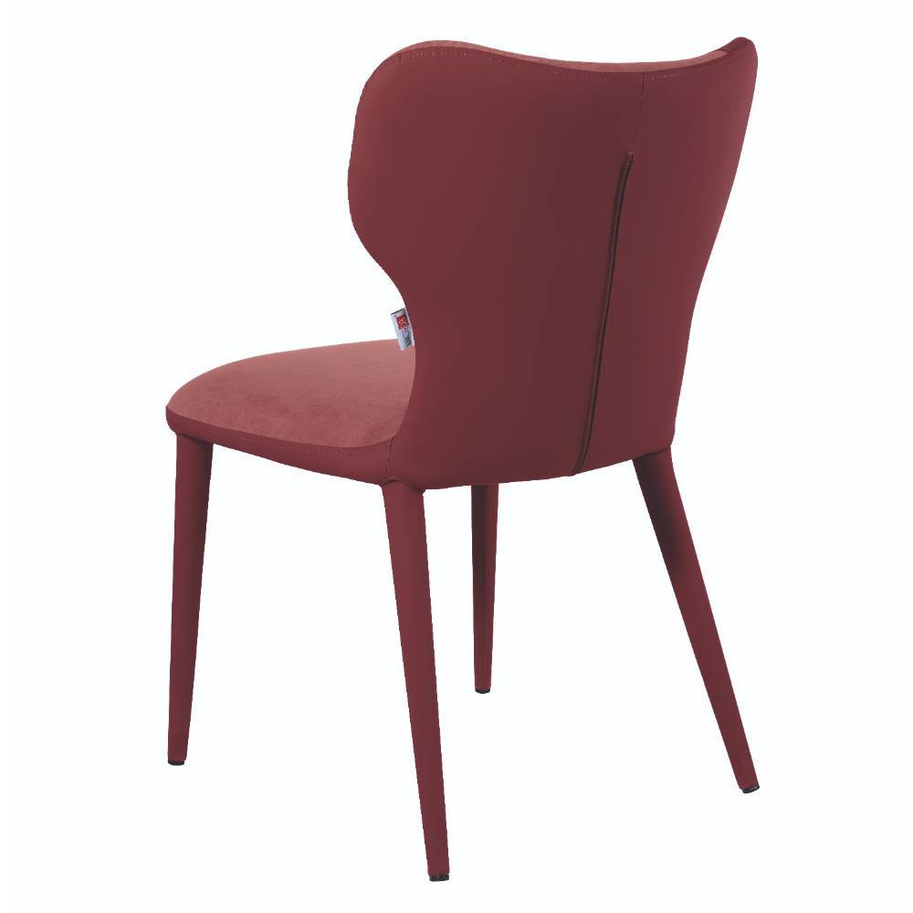 Esstisch-Stühle in Dunkelrot Bordeaux - Eleonora (2er Set)