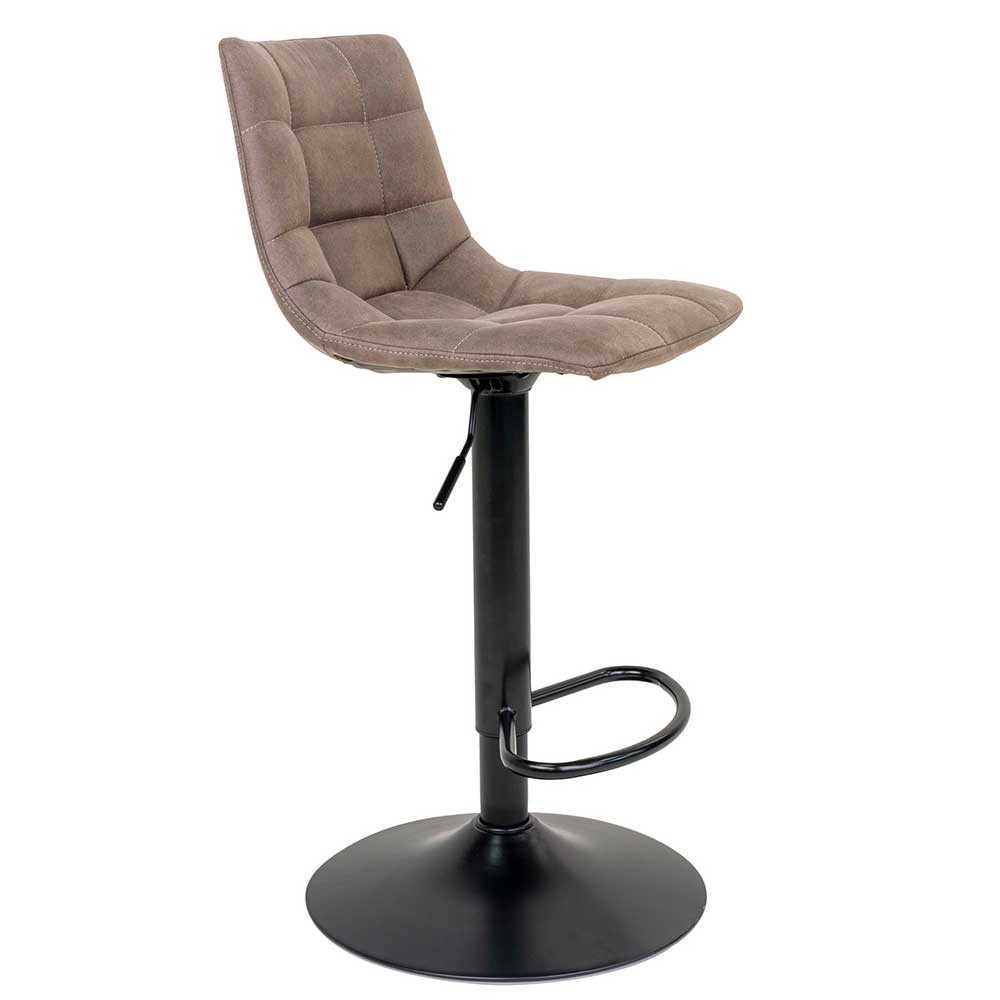 Hellbraune Barstühle höhenverstellbar - Ofmany (2er Set)