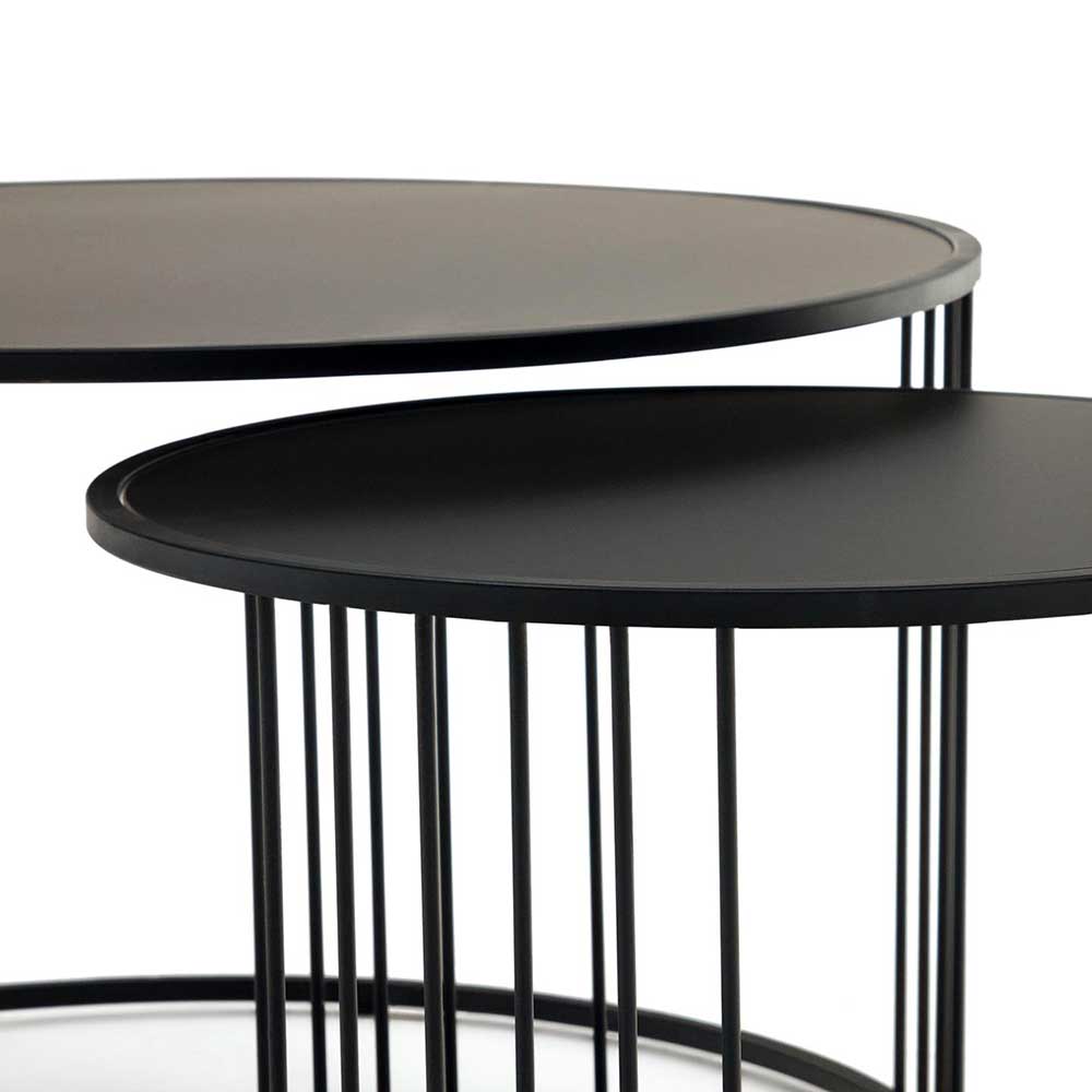 Zweisatz Couchtisch rund - Venisavo (zweiteilig)
