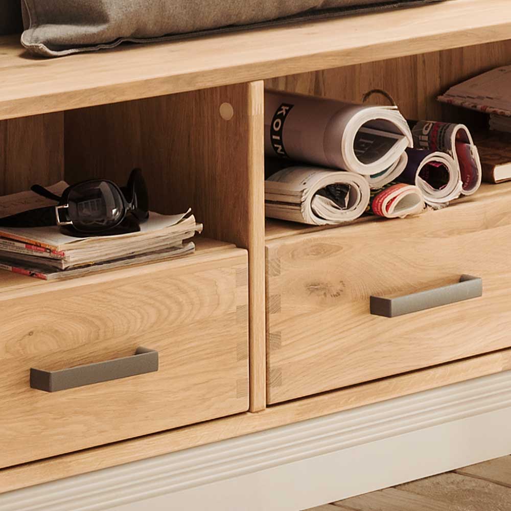Funktionelle Flurbank aus Holz - Dulciana