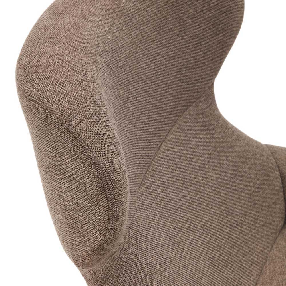 Moderner Chenille Sessel in Hellbraun - Mosso