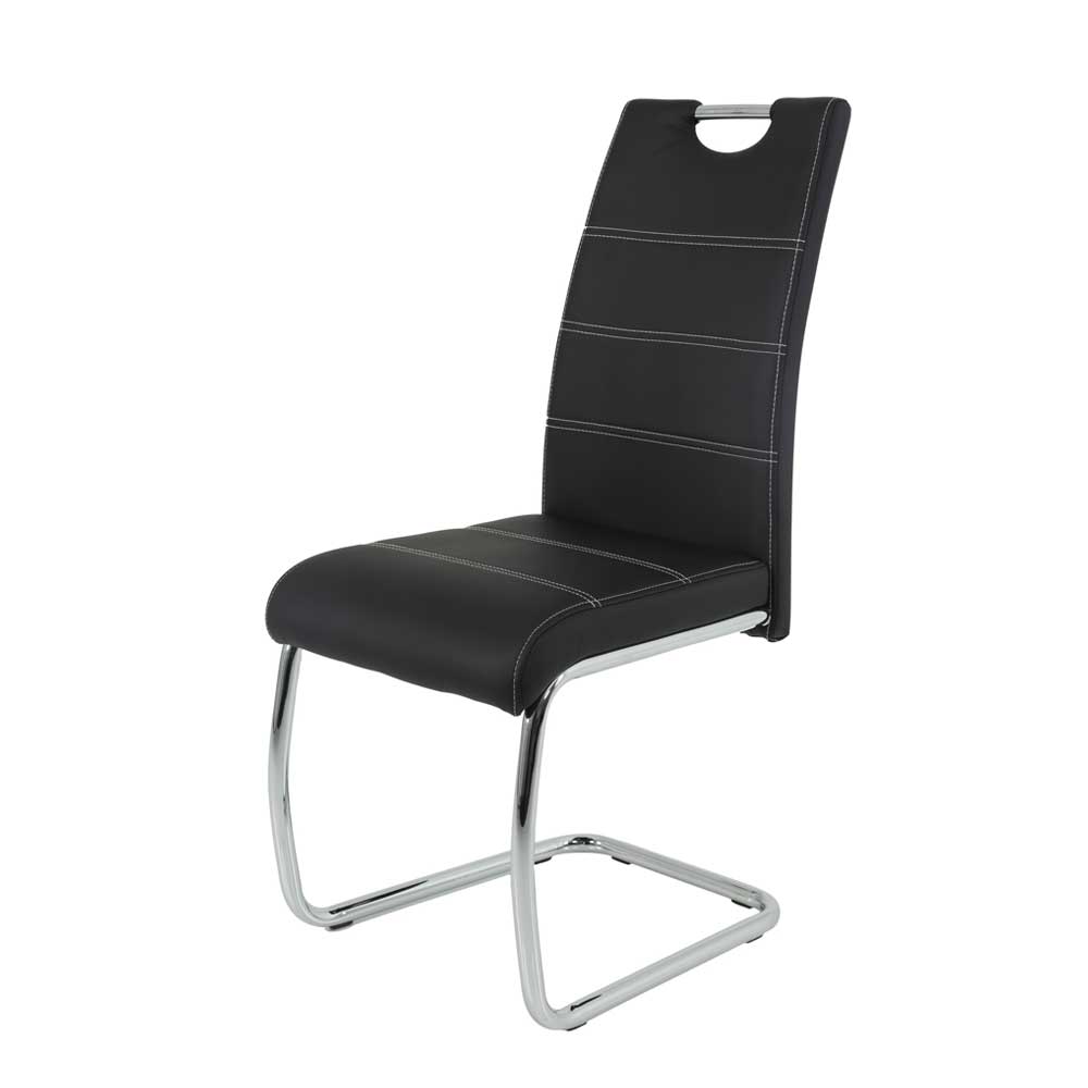 Schwing Stühle aus Kunstleder & Metall - Ayero (Set)