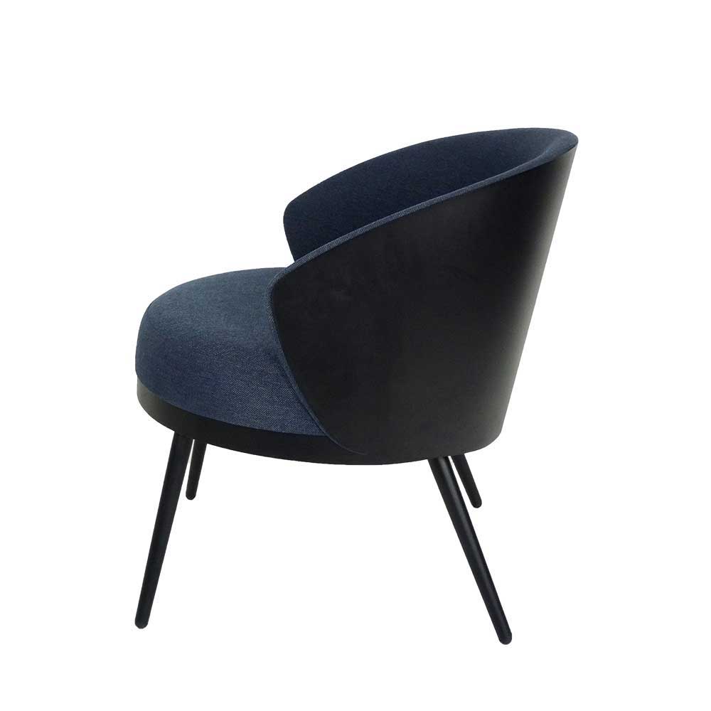 Design Sessel in Blau Schwarz - Lagossan