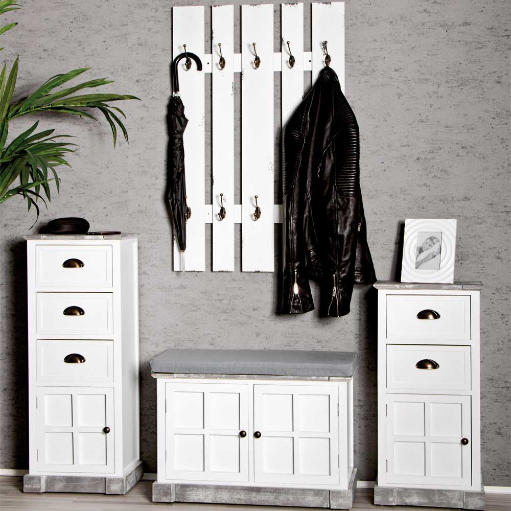 Flurgarderobe Liko II in Weiß
