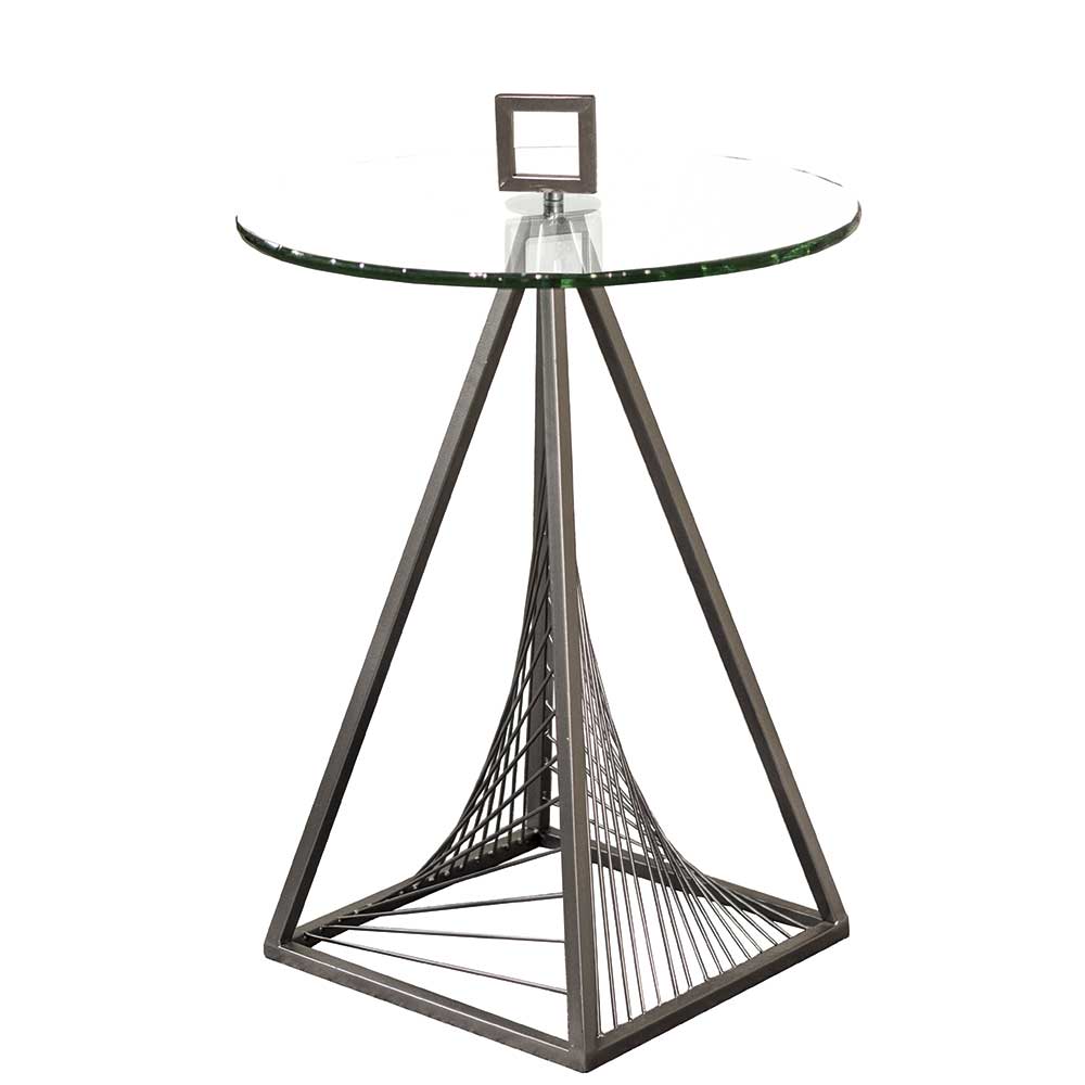 45x57x45 Tisch mit Design Pyramiden Gestell - Soveltra