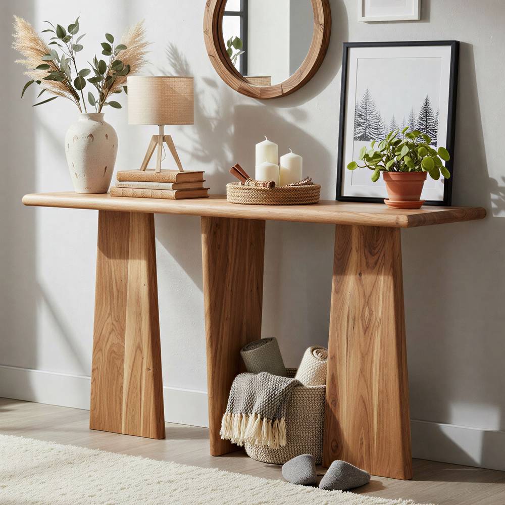 Design-Konsolentisch aus Akazie Massivholz - Bagavano