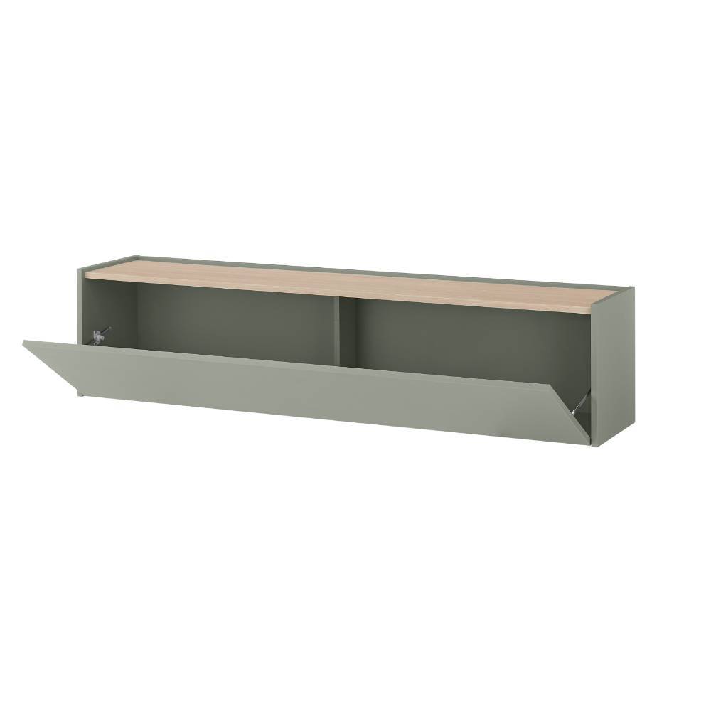 Wohnzimmer Hängeschrank in Graugrün - Socotta