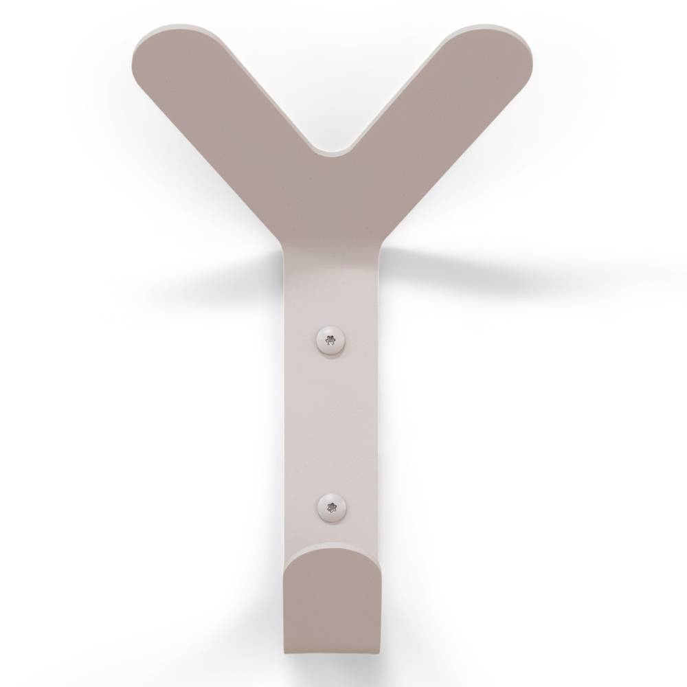 Moderner Garderobenhaken in Taupe - Aurelias