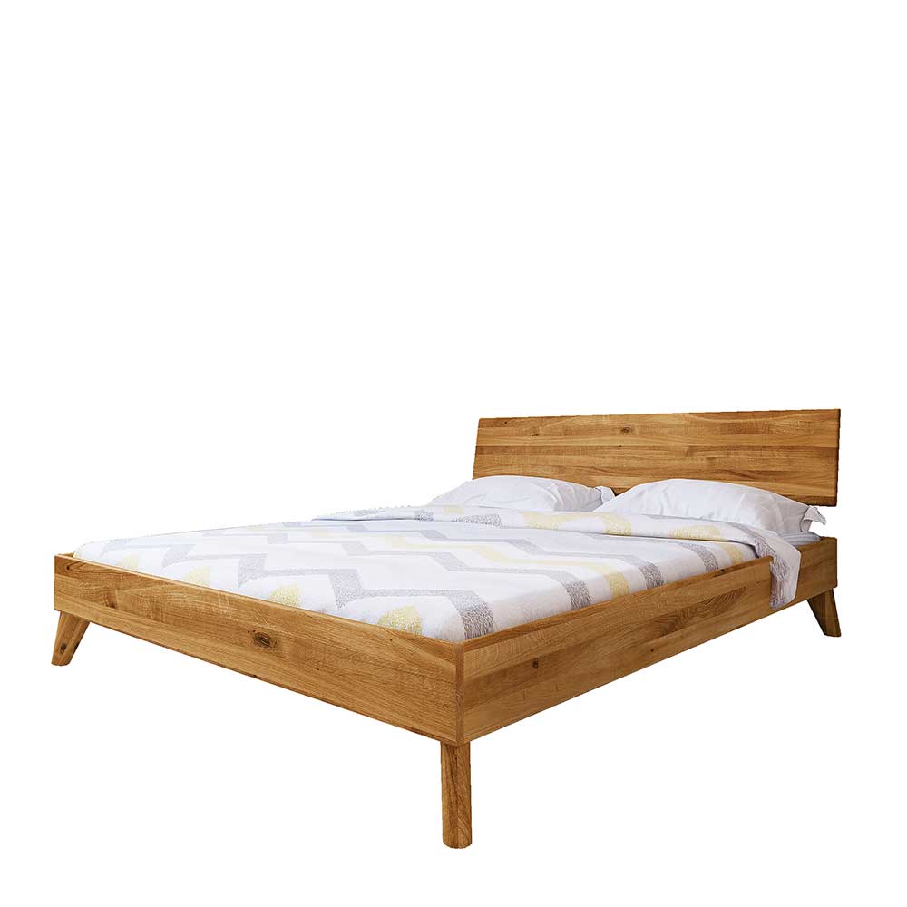 210 cm langes Holzbett Gestell Wildeiche - Eavy