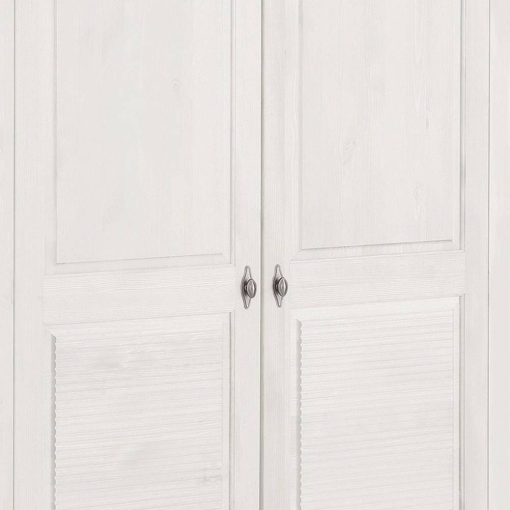 Weißer Kleiderschrank aus Kiefer Massivholz - Filippo