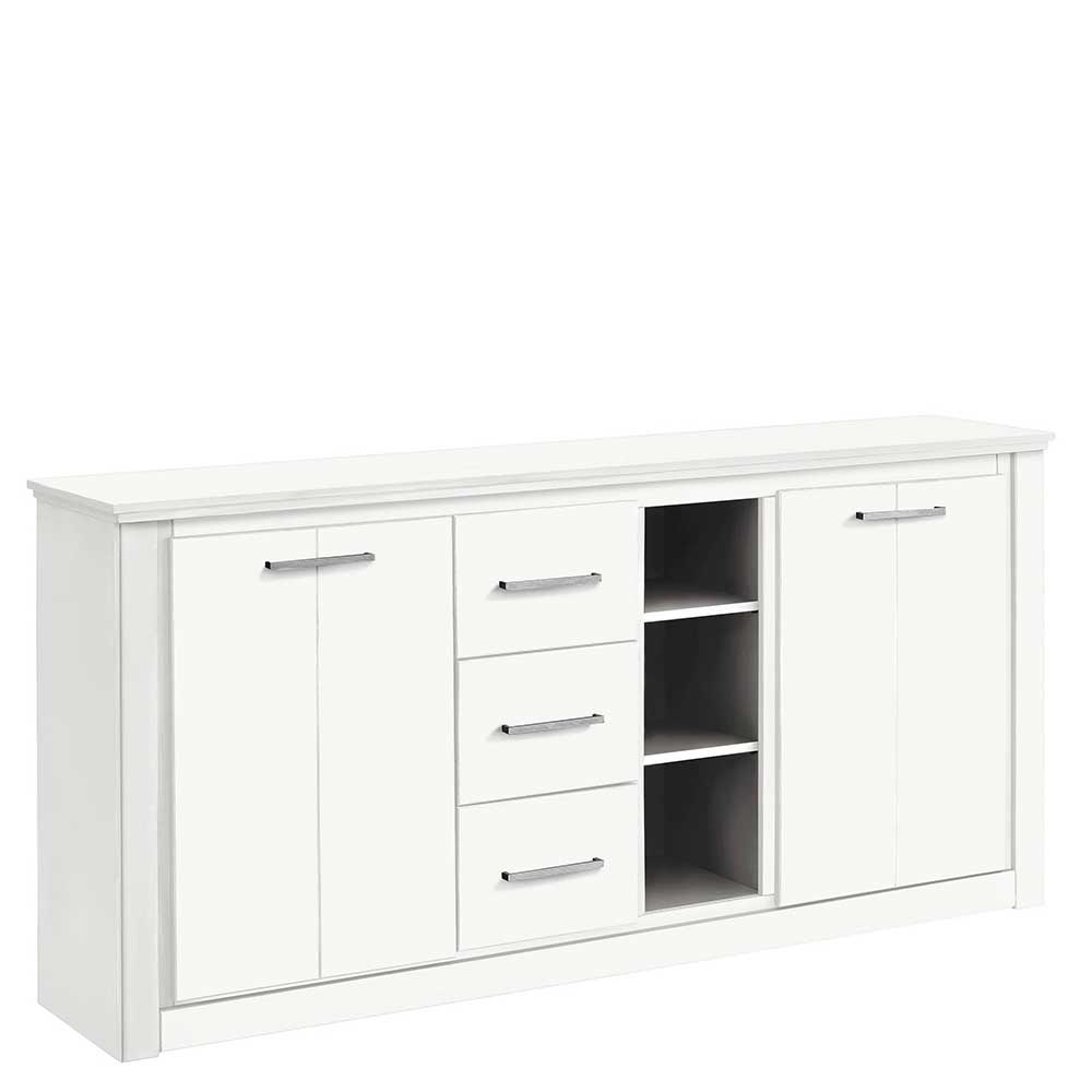 170x82x35 Weißes Sideboard auf Sockel - Enzetra