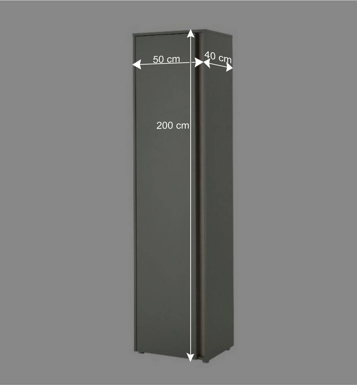 Großer Schuhschrank in Graugrün - Socotta