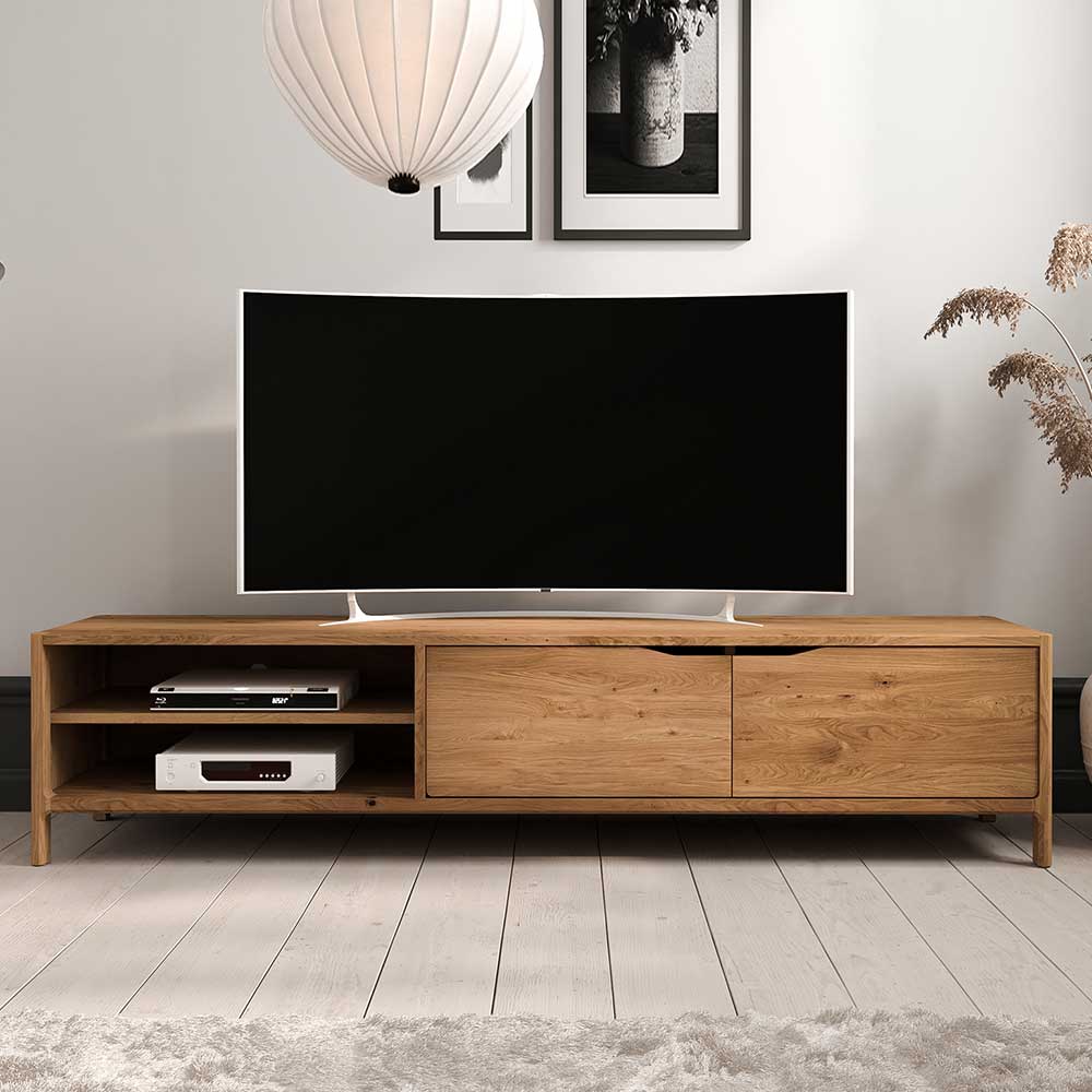 TV Lowboard aus Wildeiche Massivholz - Laida