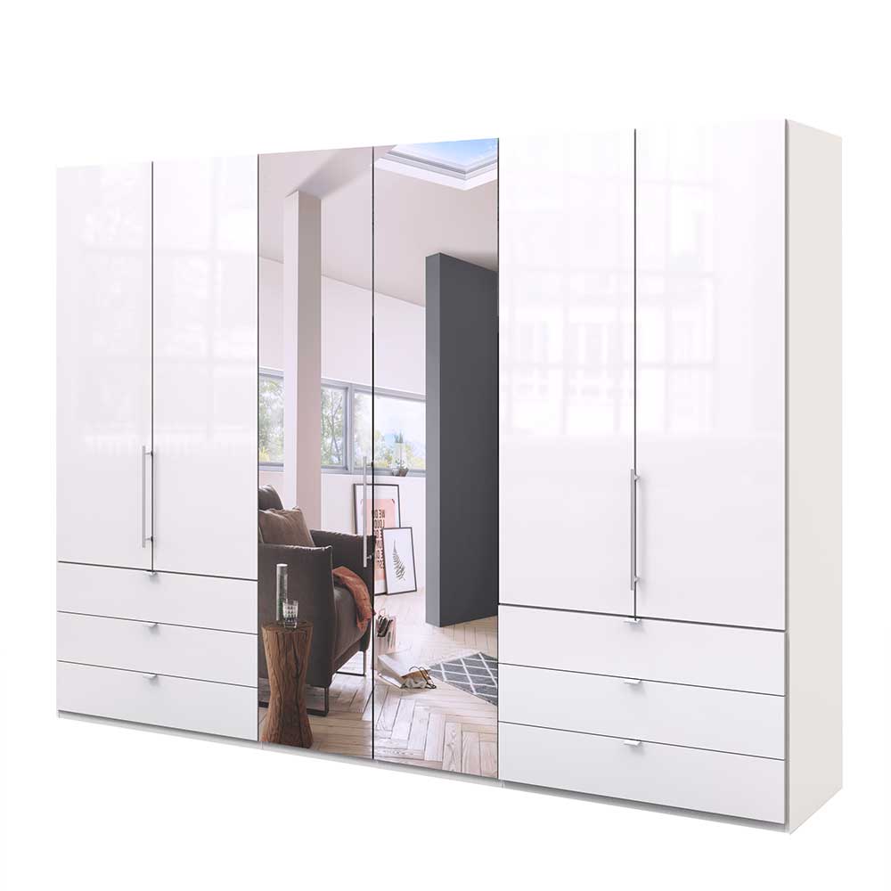 Schlafzimmer Schrank mit Falttüren in Weiß - Dolienca