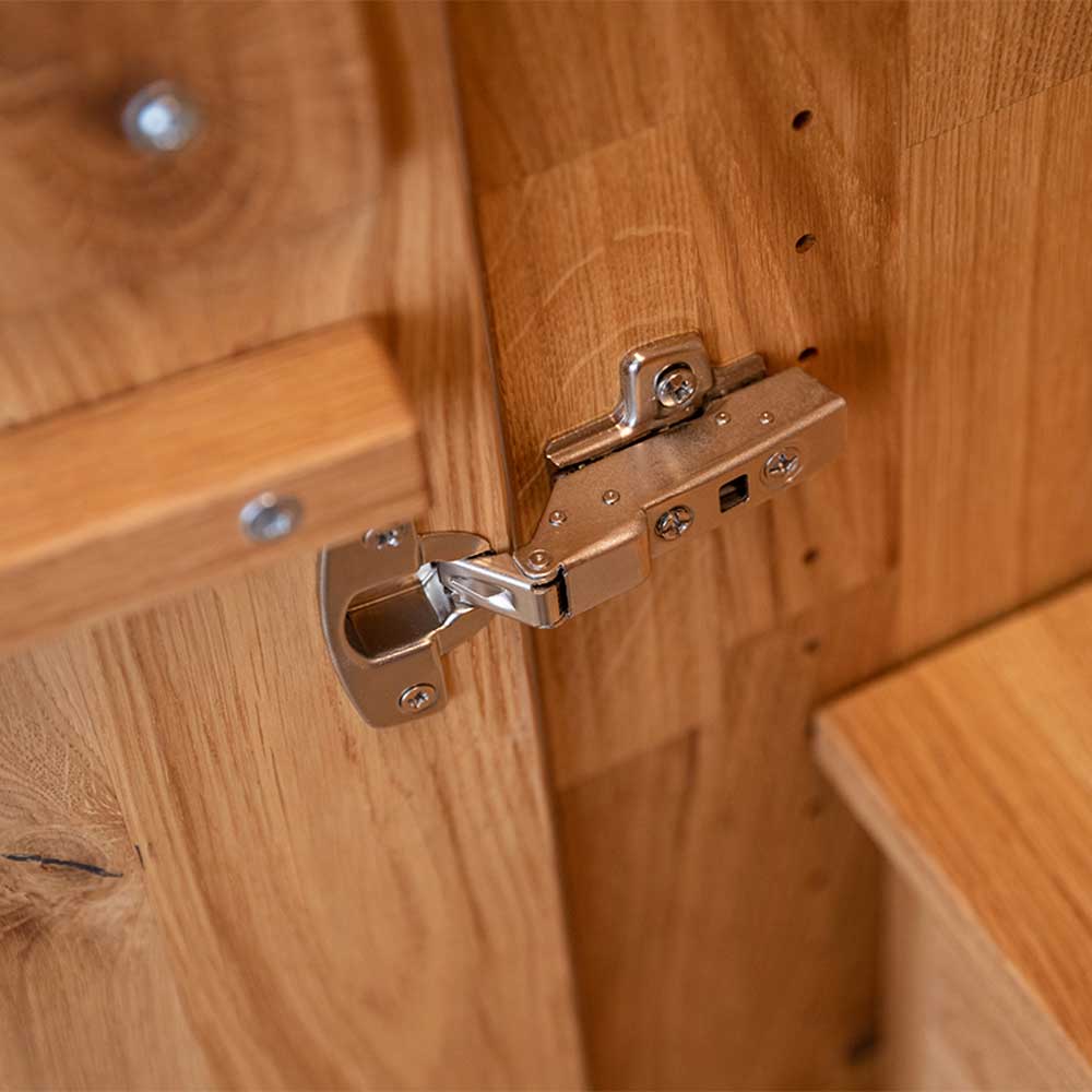 2-türiger Holzkleiderschrank aus Eiche - Agusto