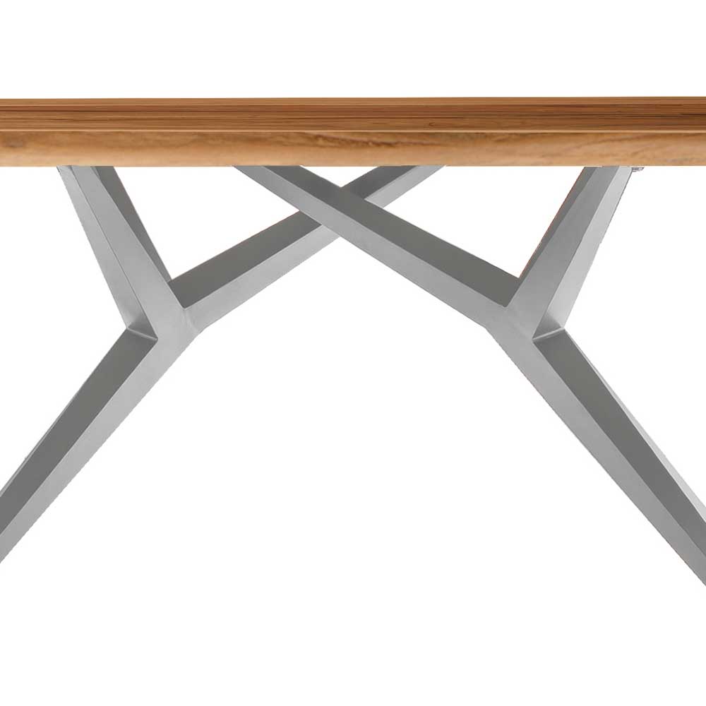 Altholz Esszimmertisch aus Teak - Fabia