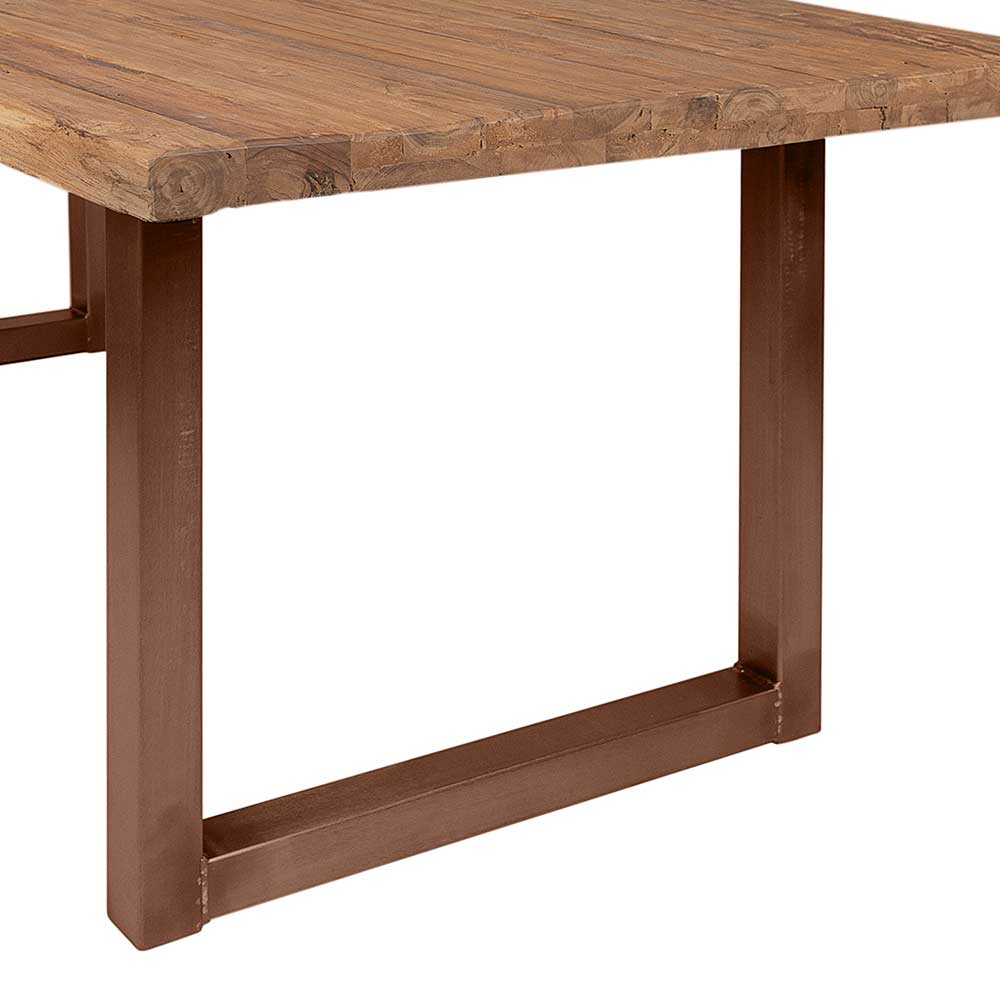 Recyclingholz Teak Esstisch mit Bügelfüßen - Manukau