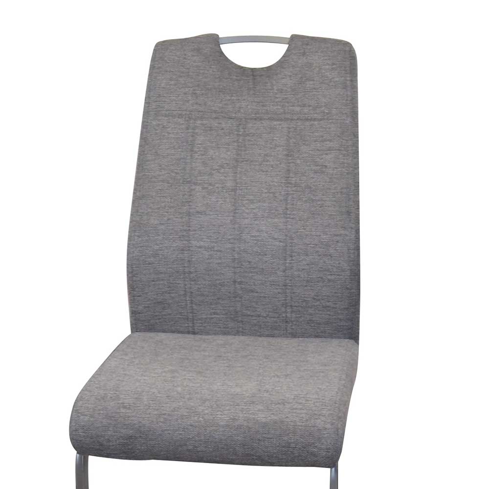 Freischwinger mit hoher Lehne in Anthrazit - Ray (4er Set)