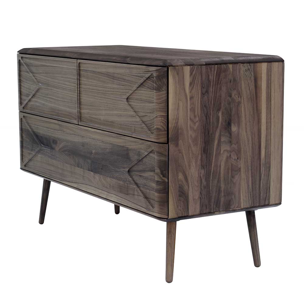 120x78x40 Design Kommode aus Nussbaum - Rivossa