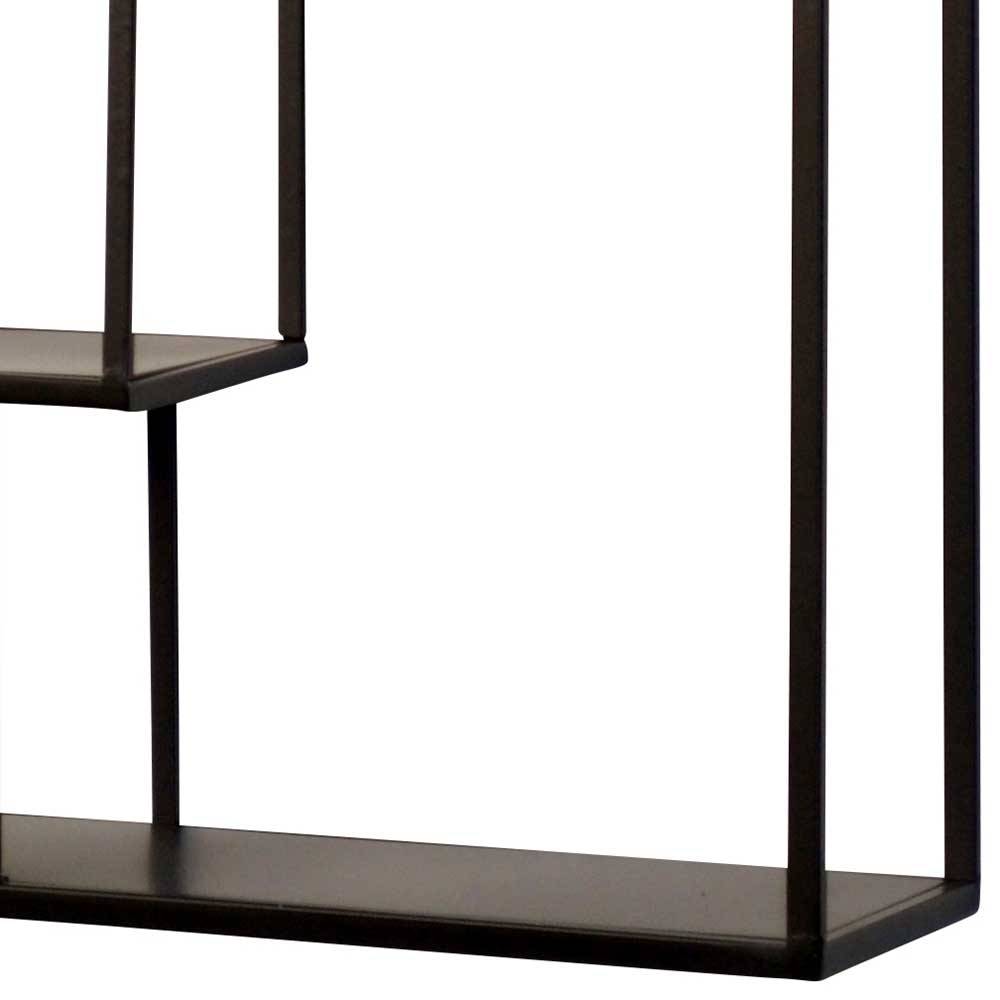 Industrial Hängeregal in Schwarz - 40x60x12 cm - Limburg