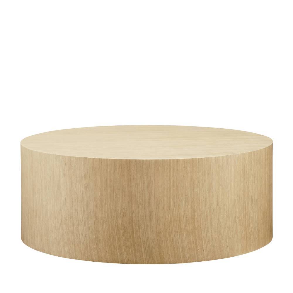Zylindrischer Couchtisch mit Eiche Furnier - Louana