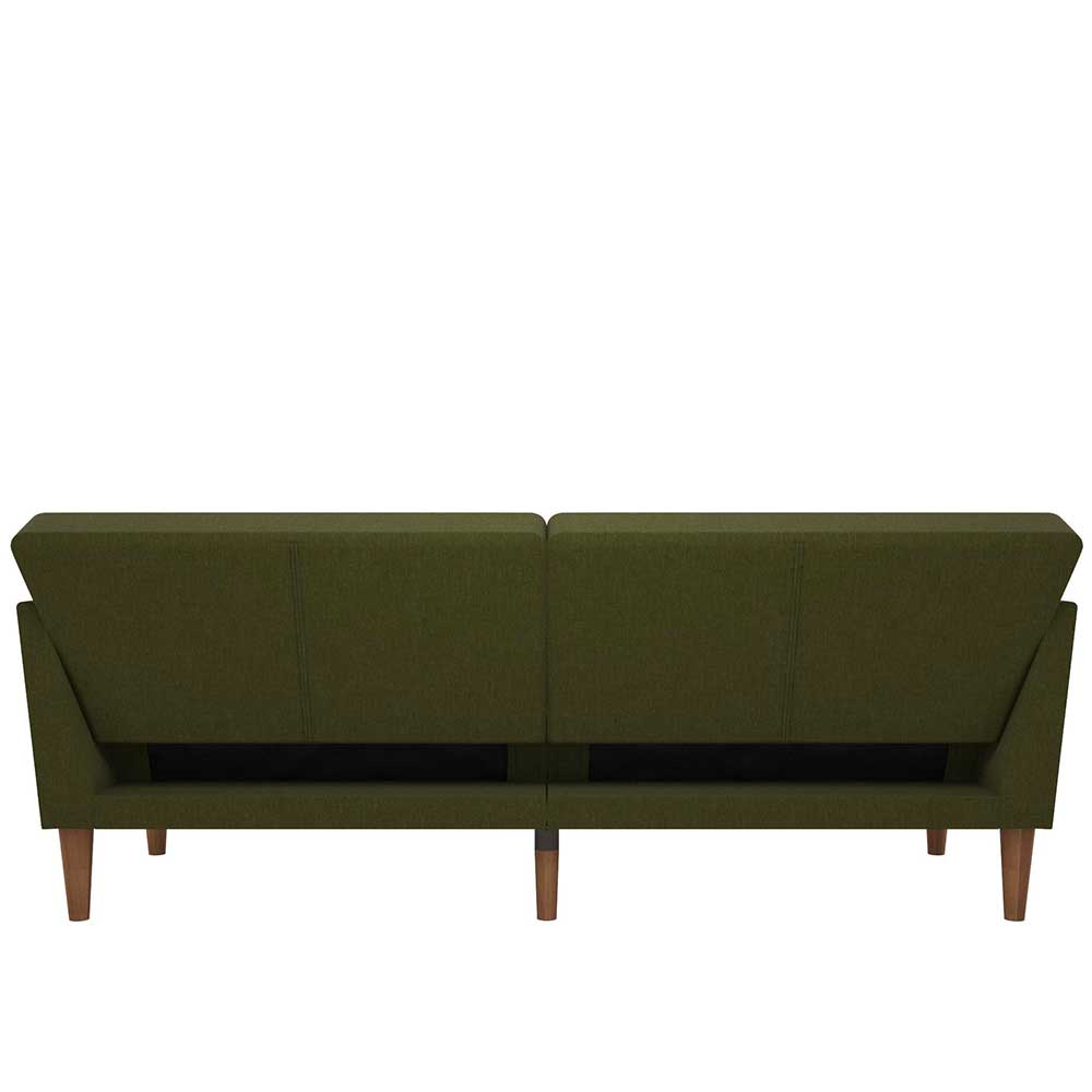 Sofa mit Bettfunktion in Oliv Grün - Limkel