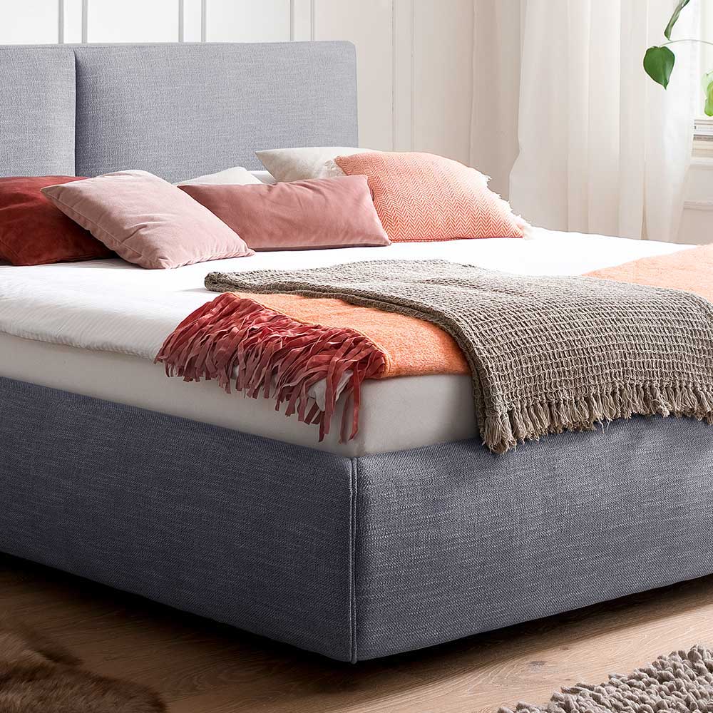 Blaues Komplettbett mit Bettkasten - Enjadara