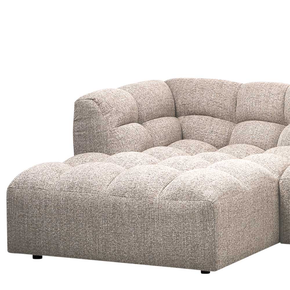 Design Polsterecke in Beigegrau meliert - Biatrore