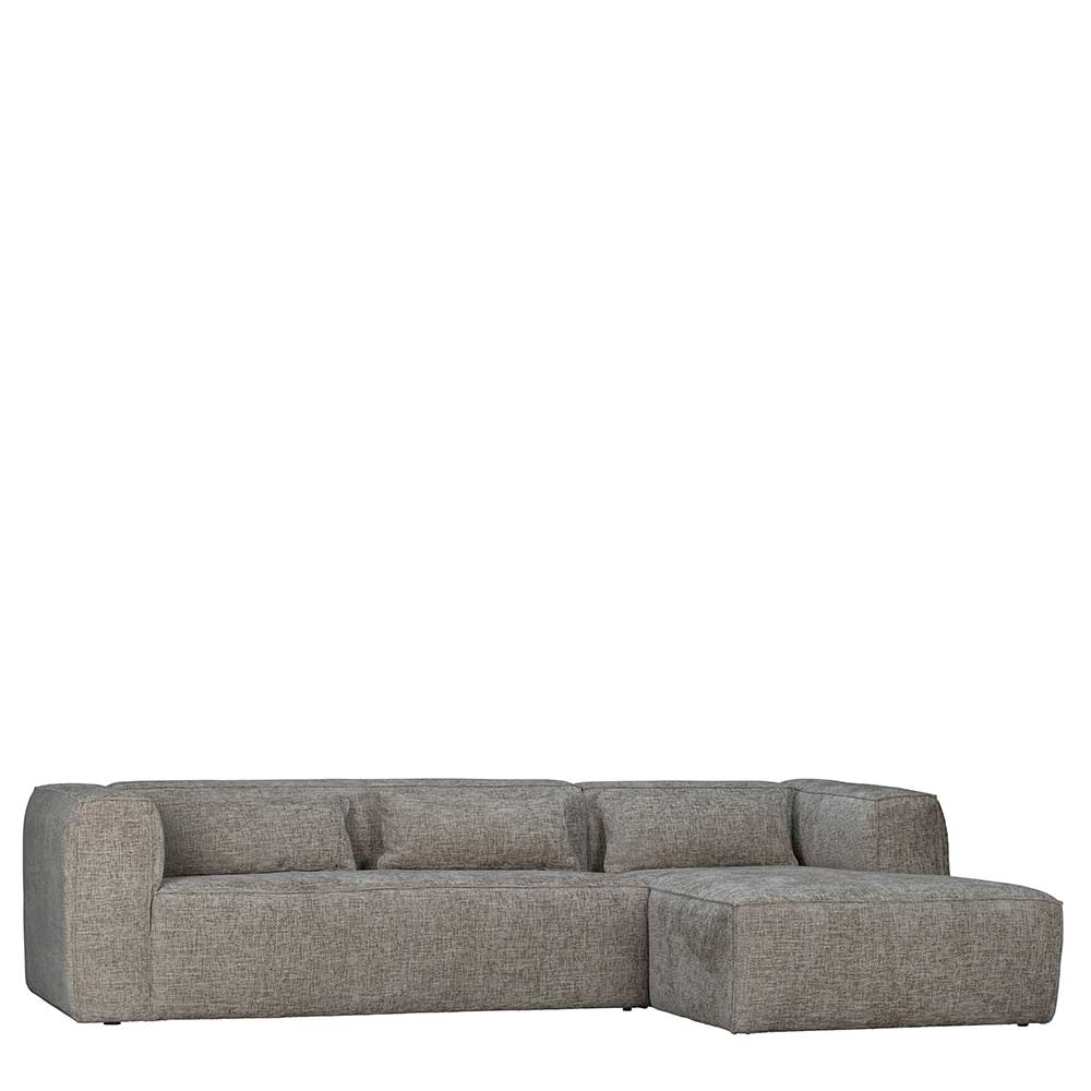L-Sofa aus Stoff in Beigegrau - Babro