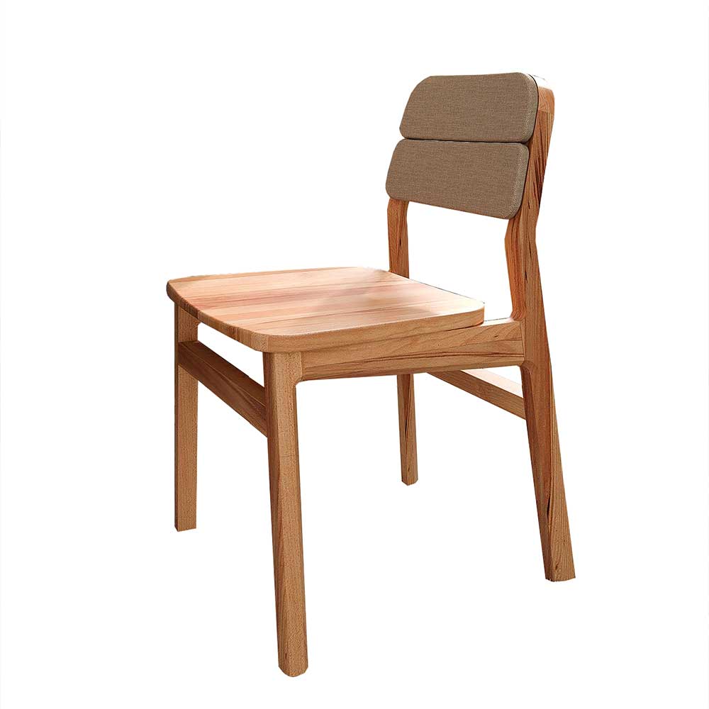 Design Holzstuhl aus Kernbuche Massivholz - Lana (2er Set)