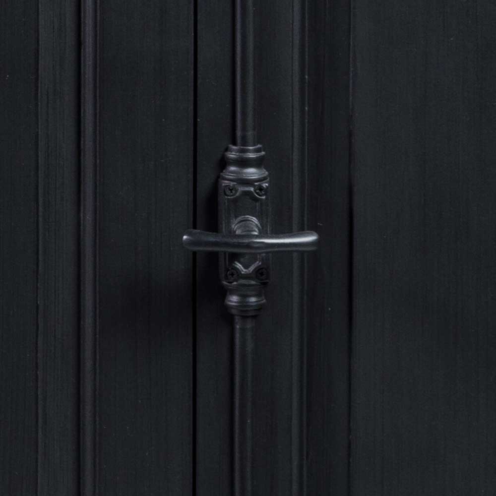 220x96x53 Vintage Design Anrichte in Schwarz - Niovan