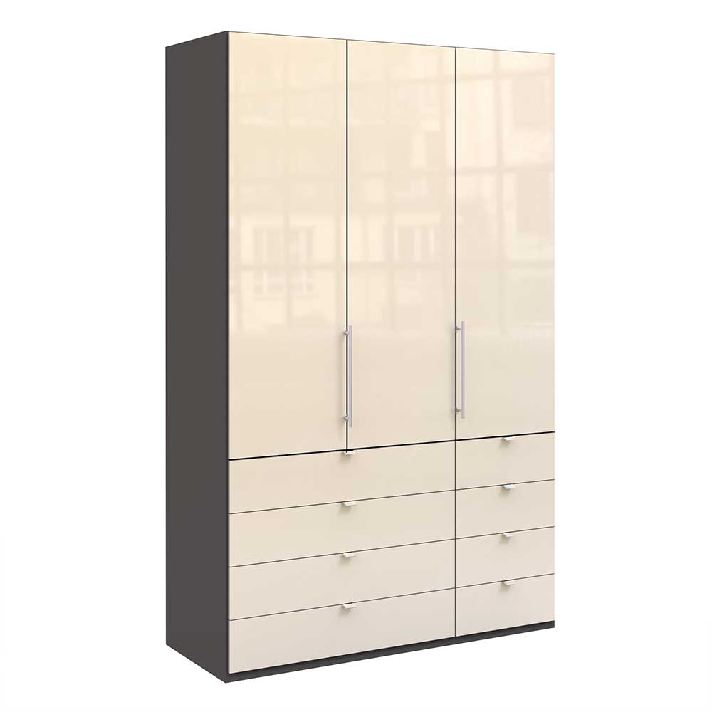 Hoher Kleiderschrank mit acht Schubladen - Nasses