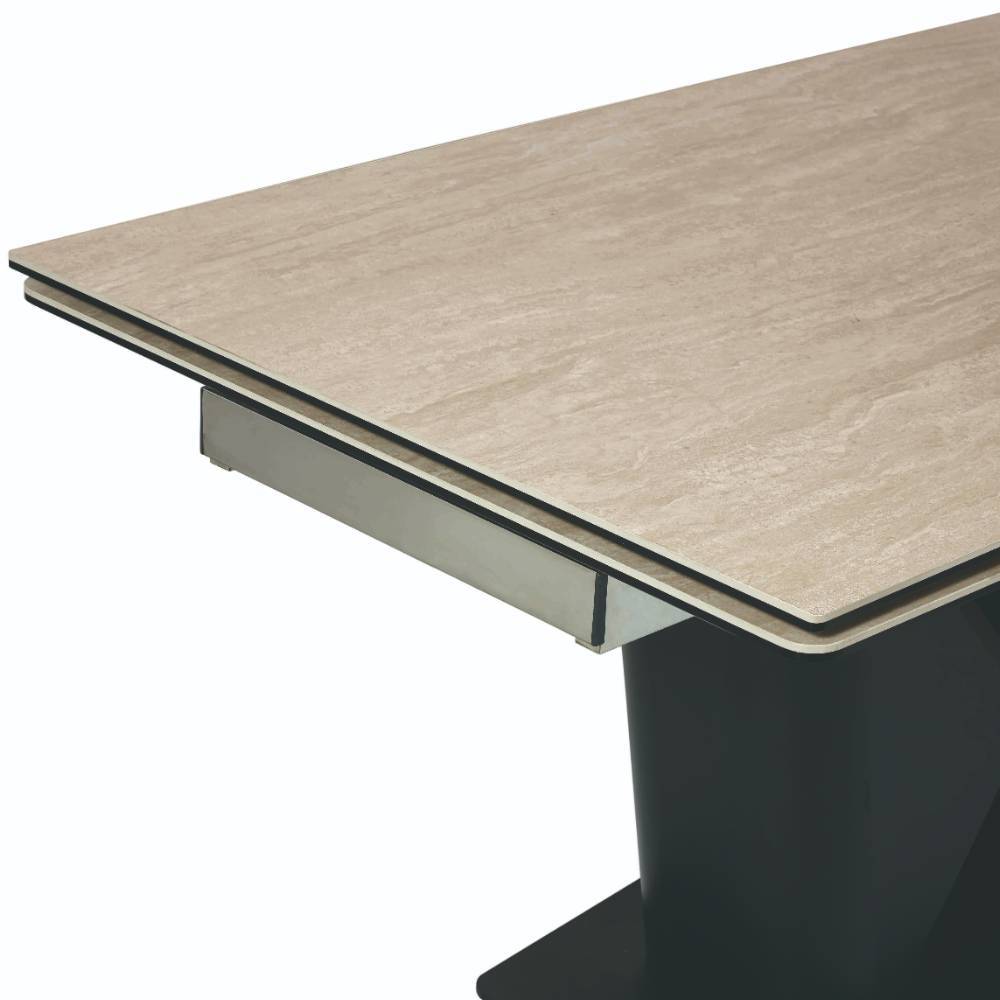 Design Ausziehtisch mit X-Säulengestell - Katell