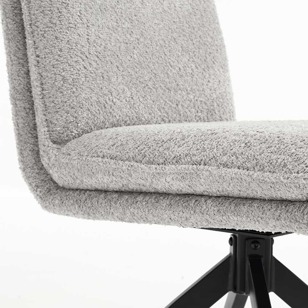 Drehbare Esstischsstühle in Grau - Space (2er Set)
