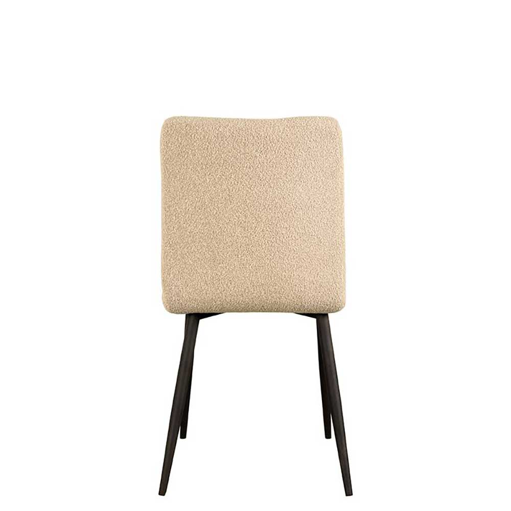 Esszimmerstuhl aus Boucle in Beige - Lurena