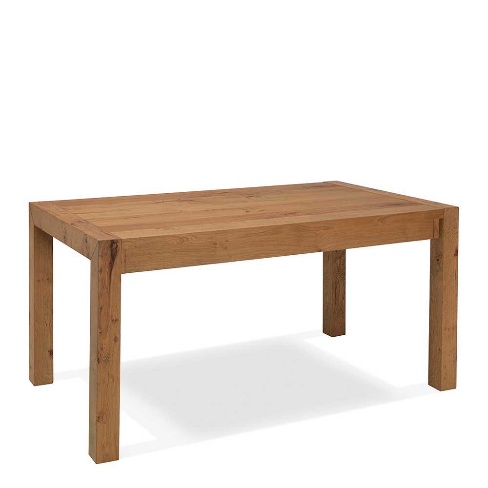 Esszimmer Ausziehtisch mit Eiche Furnier Ilex bis 240cm Breite