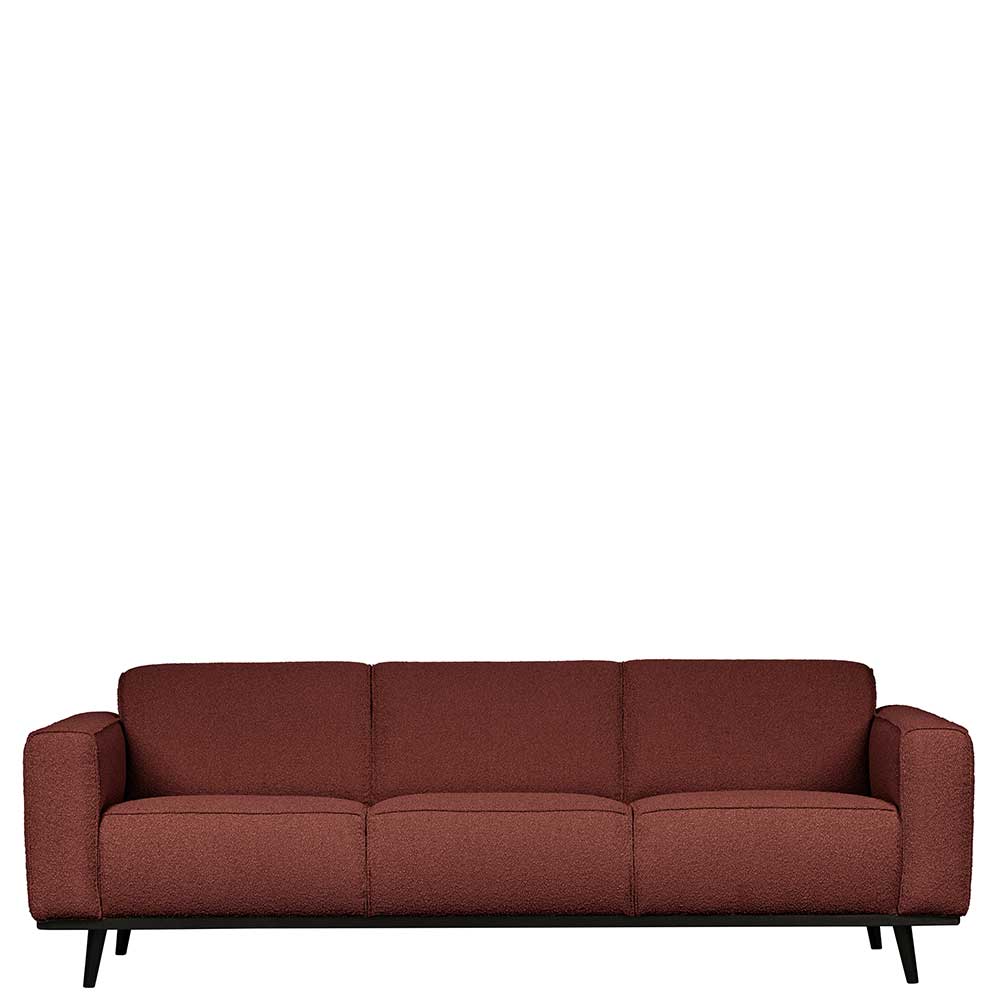 230cm breite Couch in Kastanienfarben Boucle - Geromes