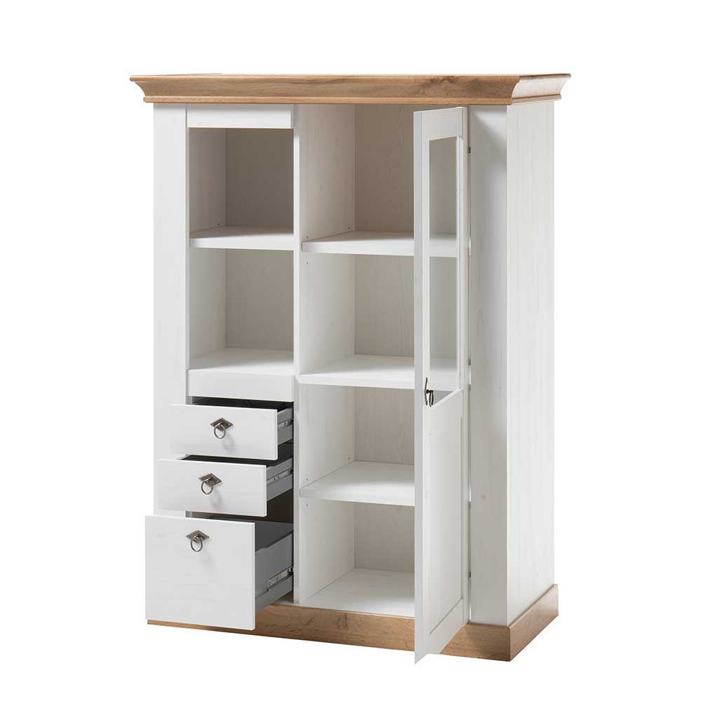 Zweifarbiges Landhausmöbel Set - Diatara I (vierteilig)