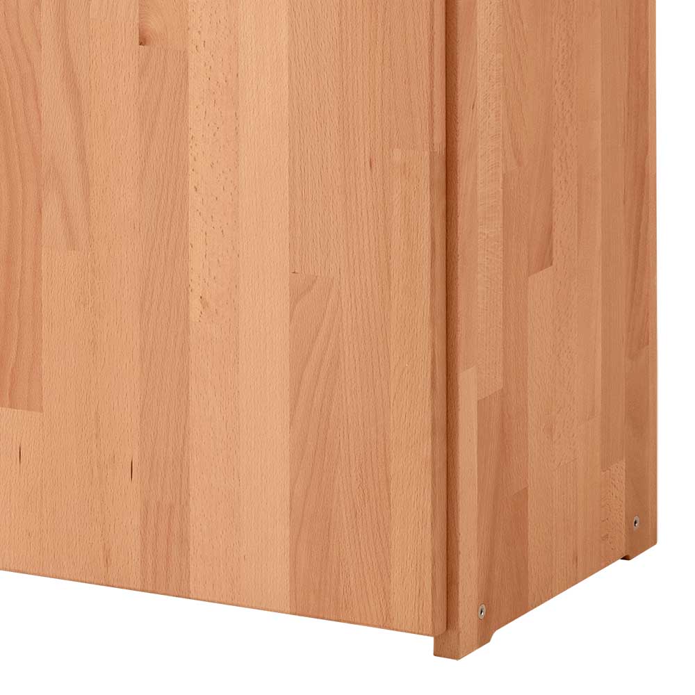 Massiver Buchenholz Aktenschrank Unterteil mit naturfarbener Holzmaserung – Bash