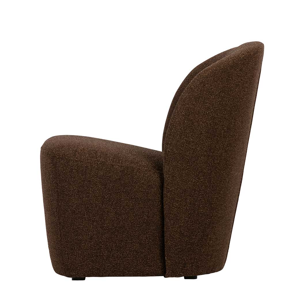 Wohnraum Webstoff Sessel in Braun - Ginnos