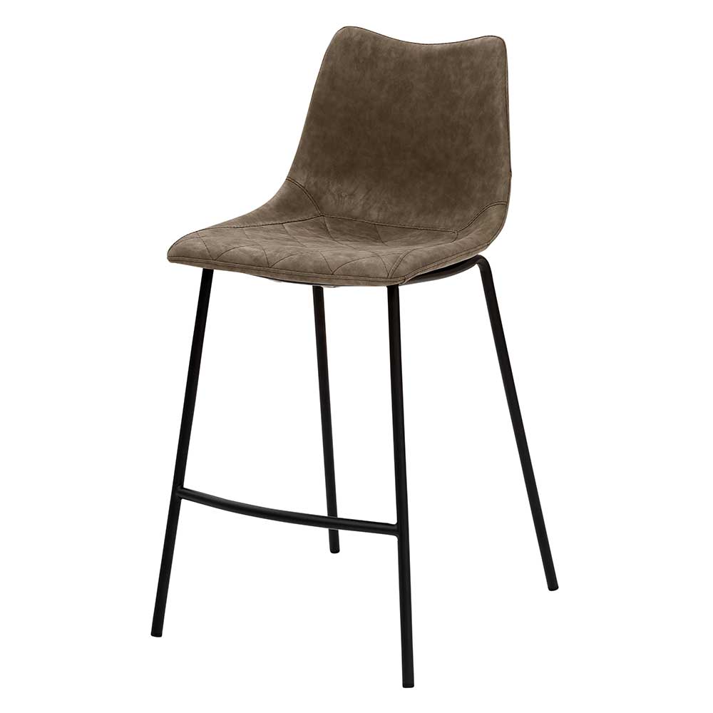 Kunstleder Polsterstuhl mit 65 cm Sitzhöhe - Nelu