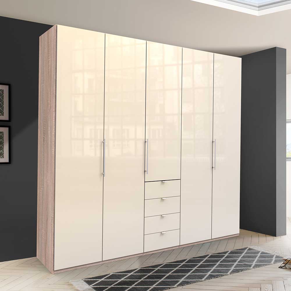 Kleiderschrank fürs Schlafzimmer in Creme - Rativian