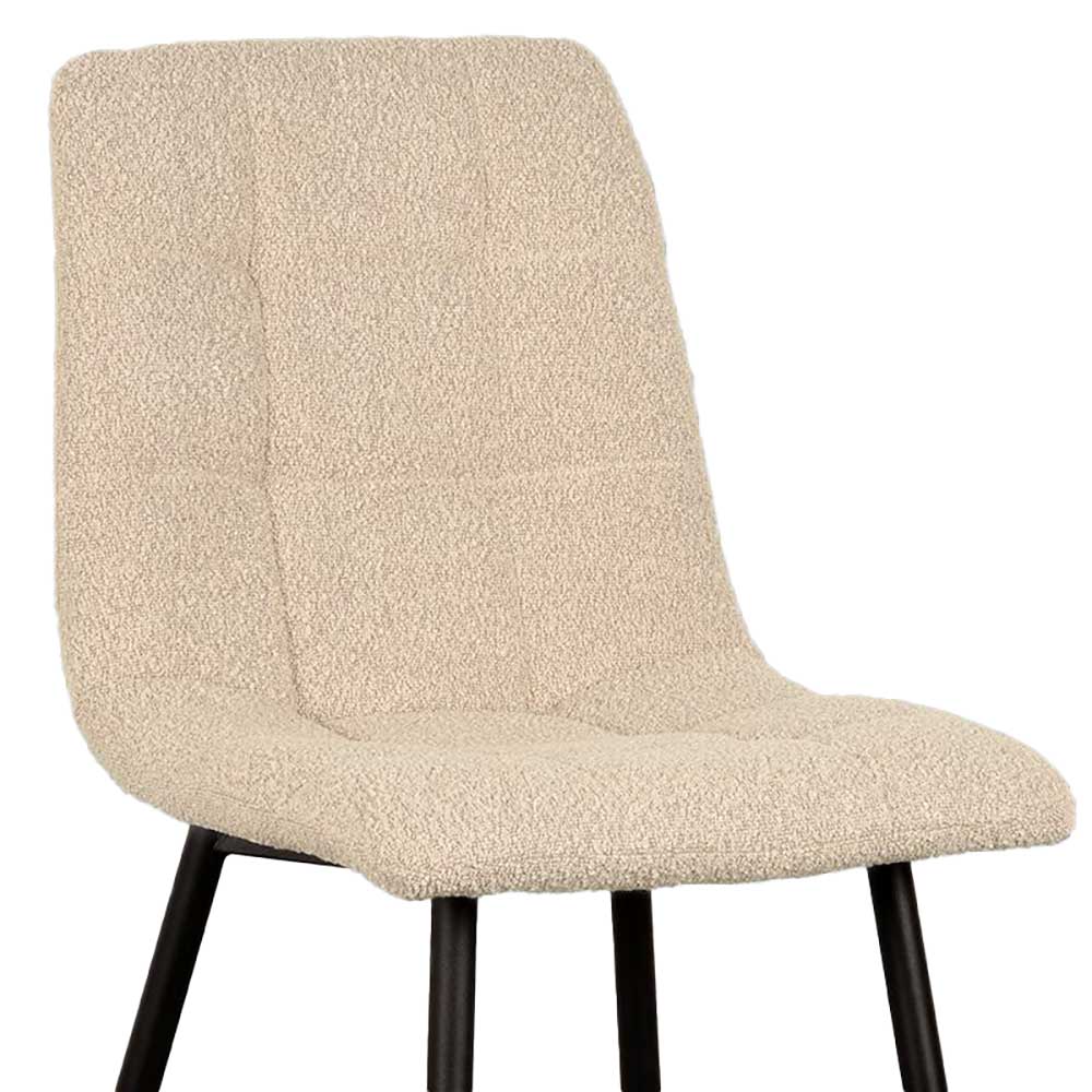 Skandi Style Stuhl in Beige und Schwarz - Susan