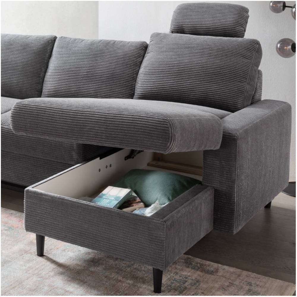 Cord Wohnlandschaft mit Bettfunktion - Aberdeen